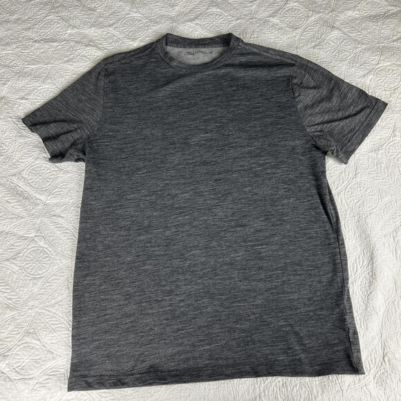 Hill City Size Medium Grey Merino Wool Blend Crew Neck Short Sleeve Tshirt - Picture 1 of 6